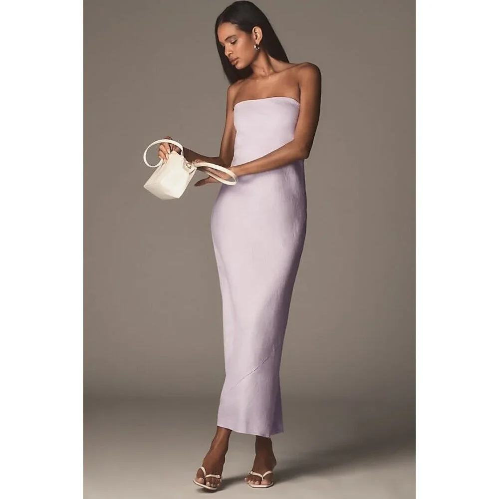 The Tilda Linen Blend Slip Dress XL - Picture 1 of 3